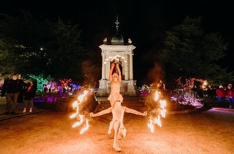 Fire performers at the Bathurst Winter Festival